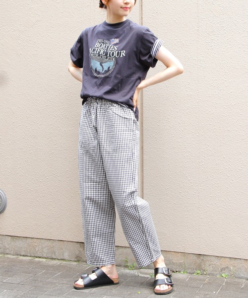 DANTON(ダントン)の「DANTON/ダントン コットンリネンイージーパンツ COTTON LINEN EASY PANTS JD-2540 WEL(その他パンツ・レディース・ナチュラル/ブラック/チャコールグレー・36)」の14枚目の写真
