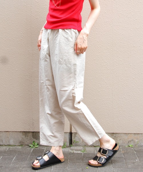 DANTON(ダントン)の「DANTON/ダントン コットンリネンイージーパンツ COTTON LINEN EASY PANTS JD-2540 WEL(その他パンツ・レディース・ナチュラル/ブラック/チャコールグレー・36)」の10枚目の写真