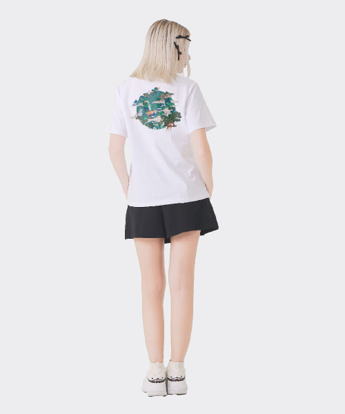 TEENY TIGER（ティーニータイガー）の「長寿のシンボル10選Tシャツ（Tシャツ/カットソー・レディース・ホワイト・SMALL/MEDIUM/LARGE/X-LARGE）」の3枚目の写真