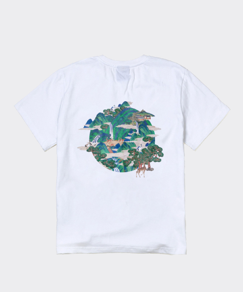 TEENY TIGER（ティーニータイガー）の「長寿のシンボル10選Tシャツ（Tシャツ/カットソー・レディース・ホワイト・SMALL/MEDIUM/LARGE/X-LARGE）」の4枚目の写真