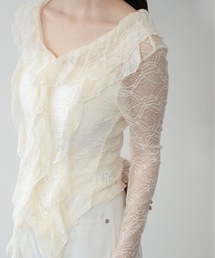 on:nue | 【on:nue】[着用動画あり！] フラワーレースフリルブラウス /2026 SS COLLECTION(シャツ/ブラウス)