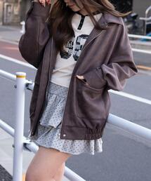 WEGO（ウィゴー）の「WEGO/【26年春新作】スウェードポンチジャケット（ブルゾン）」