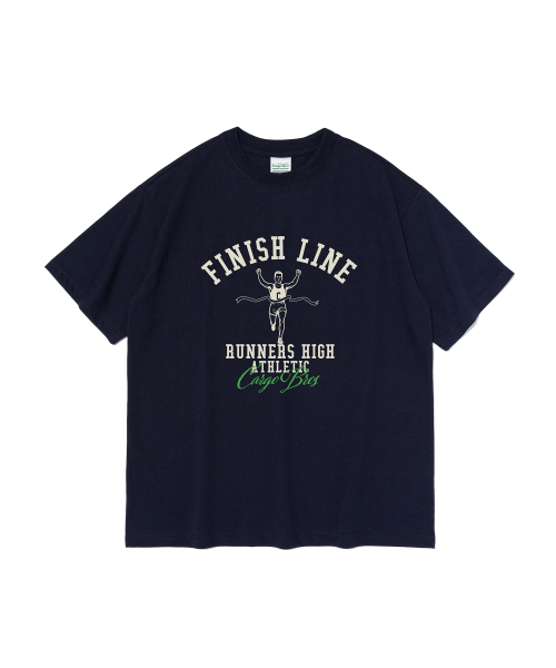 CARGOBROS(カーゴブロス)の「ハイランニング 半袖Tシャツ (ネイビー)(Tシャツ/カットソー・メンズ・その他・S/M/L/XL/2XL)」の1枚目の写真