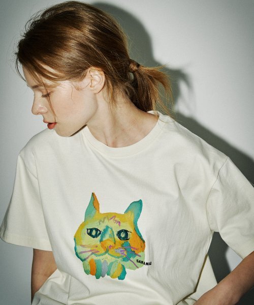 SARANAGI(サラナギ)の「SE07-ROOM THRED TSHIRT CREAM(Tシャツ/カットソー・レディース・その他・FREE)」の1枚目の写真