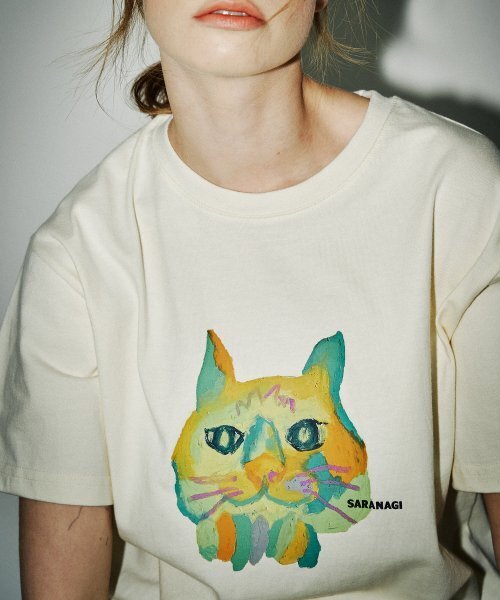 SARANAGI(サラナギ)の「SE07-ROOM THRED TSHIRT CREAM(Tシャツ/カットソー・レディース・その他・FREE)」の2枚目の写真