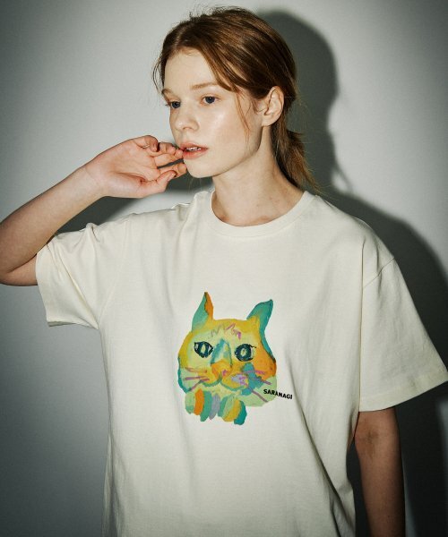 SARANAGI(サラナギ)の「SE07-ROOM THRED TSHIRT CREAM(Tシャツ/カットソー・レディース・その他・FREE)」の3枚目の写真