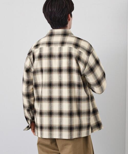 THE SHOP TK （ザ ショップ ティーケー ）の「先染めチェック長袖シャツ（シャツ/ブラウス・メンズ・ホワイト系4/ネイビー系1・02/03/04）」の4枚目の写真