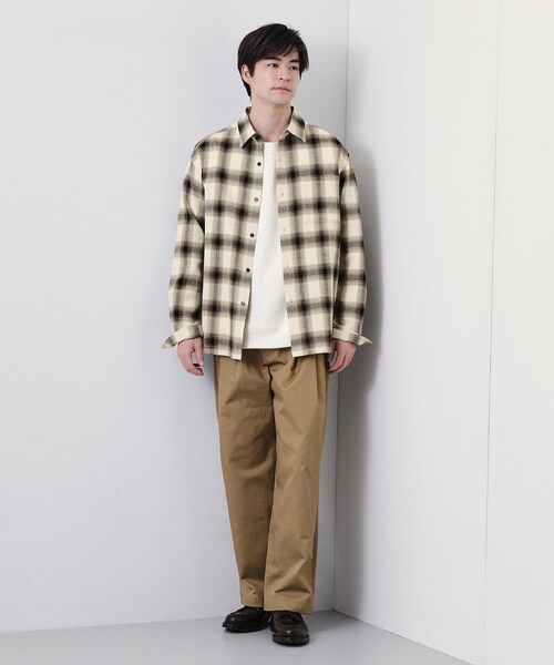 THE SHOP TK （ザ ショップ ティーケー ）の「先染めチェック長袖シャツ（シャツ/ブラウス・メンズ・ホワイト系4/ネイビー系1・02/03/04）」の5枚目の写真