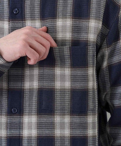 THE SHOP TK （ザ ショップ ティーケー ）の「先染めチェック長袖シャツ（シャツ/ブラウス・メンズ・ホワイト系4/ネイビー系1・02/03/04）」の18枚目の写真