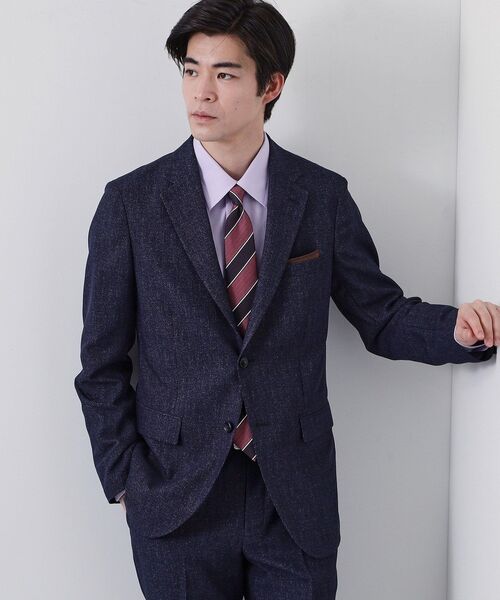 THE SHOP TK （ザ ショップ ティーケー ）の「【セットアップ可／洗濯機OK】AVANT AIR メッシュジャケット（テーラードジャケット・メンズ・ネイビー/ブラック/グレー・02/04/01/03）」の3枚目の写真