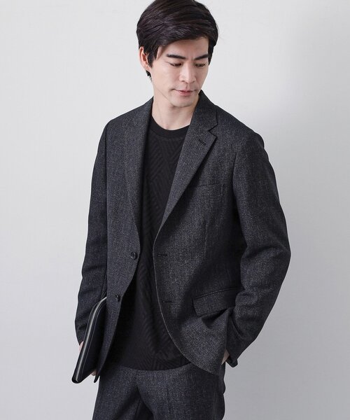 THE SHOP TK （ザ ショップ ティーケー ）の「【セットアップ可／洗濯機OK】AVANT AIR メッシュジャケット（テーラードジャケット・メンズ・ネイビー/ブラック/グレー・02/04/01/03）」の2枚目の写真