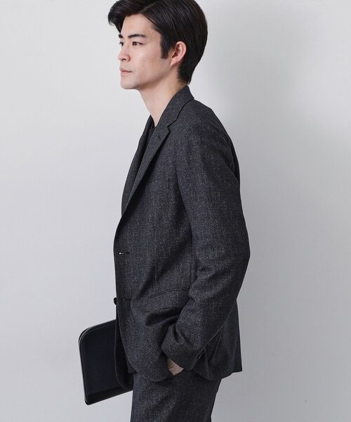 THE SHOP TK （ザ ショップ ティーケー ）の「【セットアップ可／洗濯機OK】AVANT AIR メッシュジャケット（テーラードジャケット・メンズ・ネイビー/ブラック/グレー・02/04/01/03）」の18枚目の写真