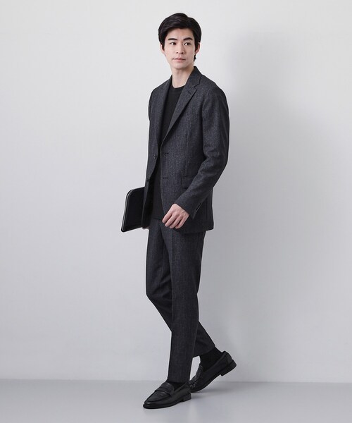 THE SHOP TK （ザ ショップ ティーケー ）の「【セットアップ可／洗濯機OK】AVANT AIR メッシュジャケット（テーラードジャケット・メンズ・ネイビー/ブラック/グレー・02/04/01/03）」の20枚目の写真