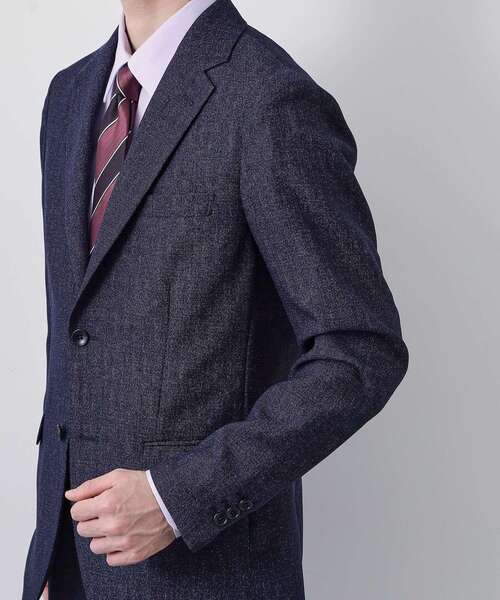 THE SHOP TK （ザ ショップ ティーケー ）の「【セットアップ可／洗濯機OK】AVANT AIR メッシュジャケット（テーラードジャケット・メンズ・ネイビー/ブラック/グレー・02/04/01/03）」の5枚目の写真