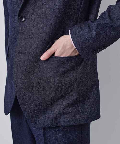 THE SHOP TK （ザ ショップ ティーケー ）の「【セットアップ可／洗濯機OK】AVANT AIR メッシュジャケット（テーラードジャケット・メンズ・ネイビー/ブラック/グレー・02/04/01/03）」の7枚目の写真
