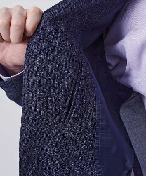 THE SHOP TK （ザ ショップ ティーケー ）の「【セットアップ可／洗濯機OK】AVANT AIR メッシュジャケット（テーラードジャケット・メンズ・ネイビー/ブラック/グレー・02/04/01/03）」の9枚目の写真