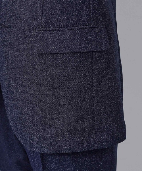 THE SHOP TK （ザ ショップ ティーケー ）の「【セットアップ可／洗濯機OK】AVANT AIR メッシュジャケット（テーラードジャケット・メンズ・ネイビー/ブラック/グレー・02/04/01/03）」の12枚目の写真