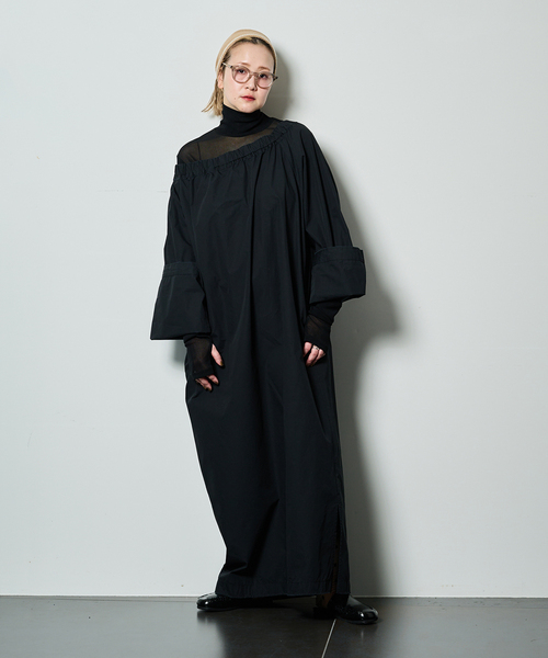 CITYSHOP（シティーショップ）の「《追加4》SHEER HIGH NECK TOP：カットソー（Tシャツ/カットソー・レディース・ブラック/ブラウン系その他/ピンク・FREE）」の14枚目の写真