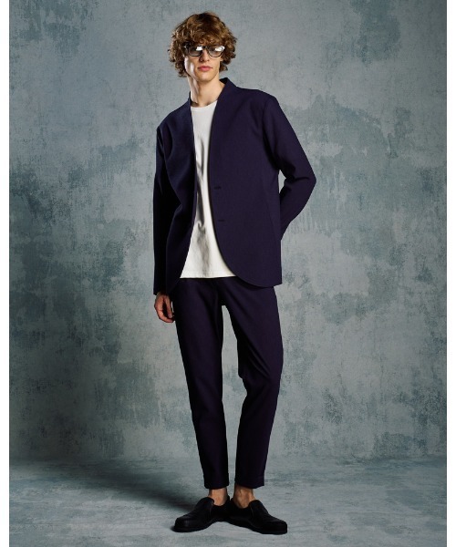 wjk(ダヴルジェイケイ)の「tuck slim slacks(スラックス・メンズ・ブラック/ネイビー・SMALL/MEDIUM/LARGE/X-LARGE)」の17枚目の写真