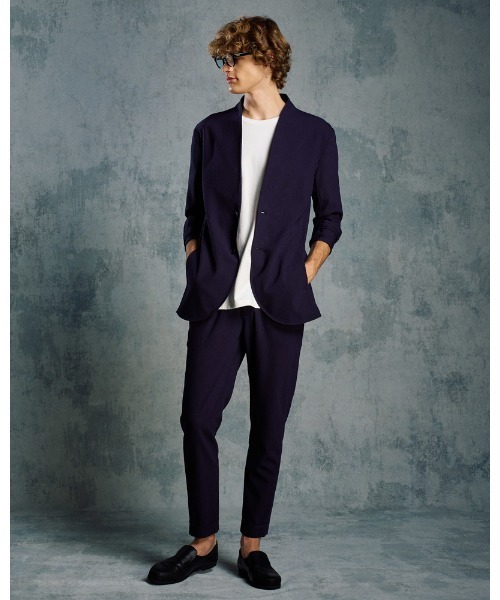 wjk(ダヴルジェイケイ)の「tuck slim slacks(スラックス・メンズ・ブラック/ネイビー・SMALL/MEDIUM/LARGE/X-LARGE)」の18枚目の写真