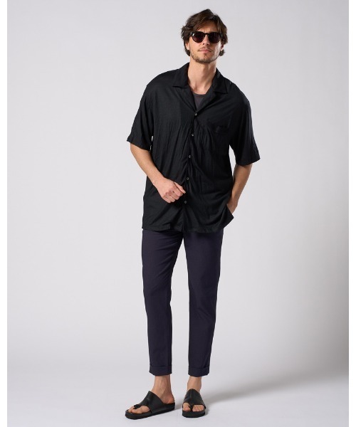 wjk(ダヴルジェイケイ)の「tuck slim slacks(スラックス・メンズ・ブラック/ネイビー・SMALL/MEDIUM/LARGE/X-LARGE)」の20枚目の写真
