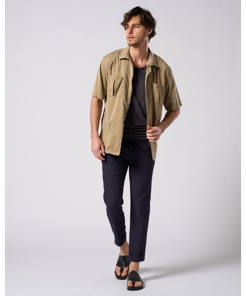 wjk(ダヴルジェイケイ)の「tuck slim slacks(スラックス・メンズ・ブラック/ネイビー・SMALL/MEDIUM/LARGE/X-LARGE)」の21枚目の写真