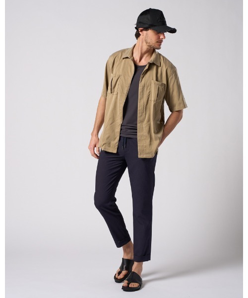 wjk(ダヴルジェイケイ)の「tuck slim slacks(スラックス・メンズ・ブラック/ネイビー・SMALL/MEDIUM/LARGE/X-LARGE)」の22枚目の写真