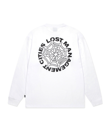 SPIDER WEB LONG SLV TEE white