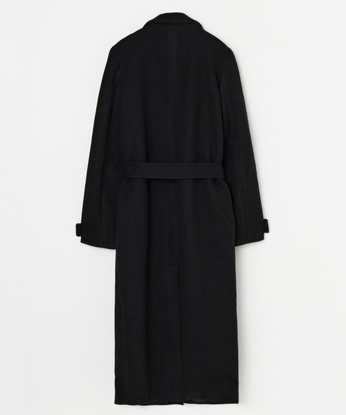 BEEDEN(ビーデン)の「BOXY DOUBLE LONG COAT(トレンチコート・レディース・ブラック/マルチ・FREE)」の8枚目の写真