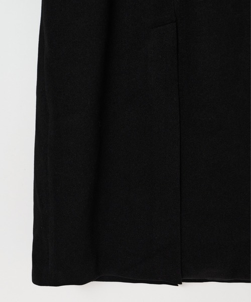 BEEDEN(ビーデン)の「BOXY DOUBLE LONG COAT(トレンチコート・レディース・ブラック/マルチ・FREE)」の11枚目の写真