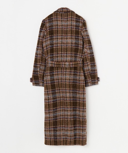 BEEDEN(ビーデン)の「BOXY DOUBLE LONG COAT(トレンチコート・レディース・ブラック/マルチ・FREE)」の20枚目の写真