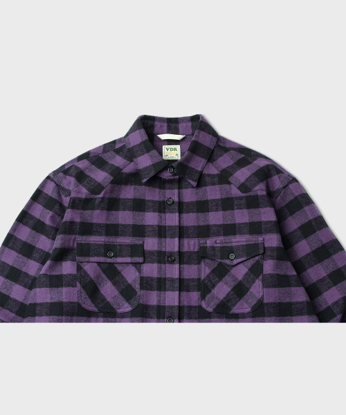 VDR（ブイディアール）の「CCC FLANNEL SHIRTS [Buffalo Purple]（シャツ/ブラウス・メンズ・その他・XL/M/L）」の5枚目の写真