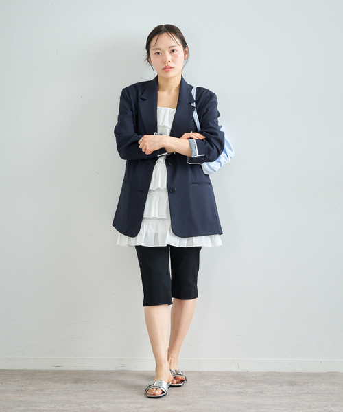 U by SPICK&SPAN（ユーバイスピックアンドスパン）の「ストレッチサブリナパンツ（その他パンツ・レディース・ブラック・36/38）」の6枚目の写真