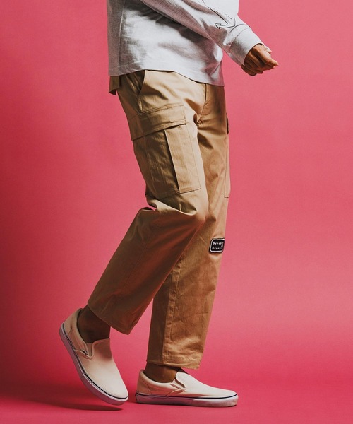 seventy seven（セブンティセブン）の「mp14502-slim cargo pants カーゴパンツ(7726S060)（カーゴパンツ・メンズ・グリーン系その他/ベージュ/ブラック・L/M/S）」の4枚目の写真