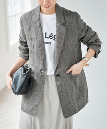 Spick & Span | エアリーリネン1Bジャケット(テーラードジャケット)