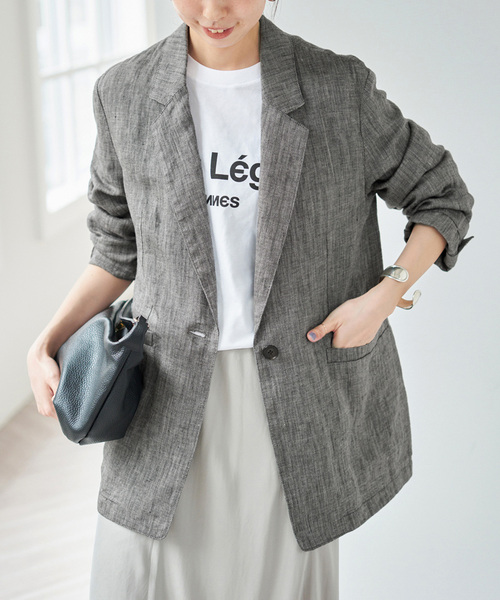 エアリーリネン1Bジャケット（テーラードジャケット）｜Spick & Span