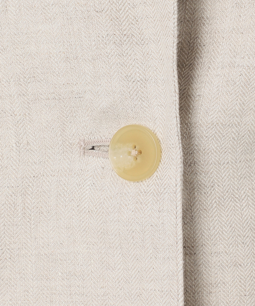 Spick & Span（スピックアンドスパン）の「エアリーリネン1Bジャケット（テーラードジャケット・レディース・マルチ/アイボリー/チャコールグレー・38/36）」の12枚目の写真