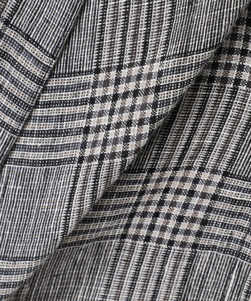 Spick & Span（スピックアンドスパン）の「エアリーリネン1Bジャケット（テーラードジャケット・レディース・マルチ/アイボリー/チャコールグレー・38/36）」の16枚目の写真