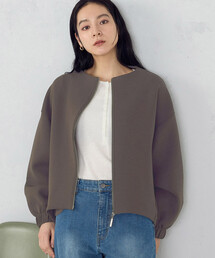 COMME CA ISM（コムサイズム）の「ソフトダンボール ジップアップブルゾン（ブルゾン）」