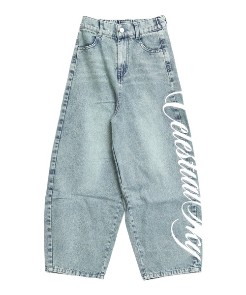 ANAP GｉRL（アナップガール）の「サイドプリントバレルデニムパンツ（その他パンツ・キッズ・ブルー/ブラック・XS/M/S）」の10枚目の写真