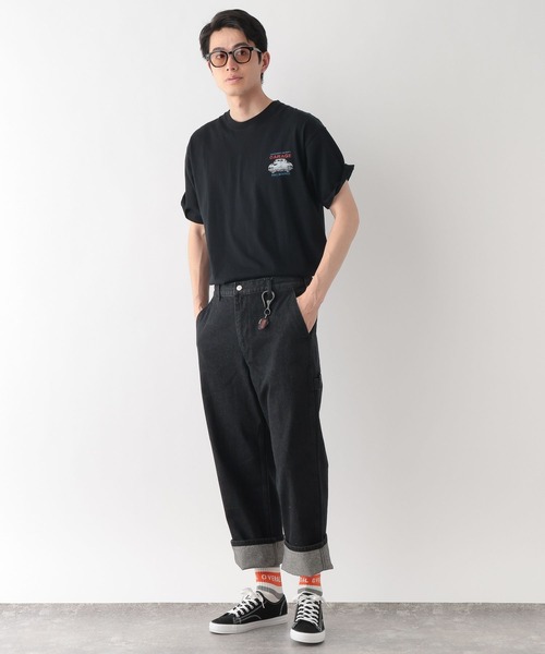 UNIVERSAL OVERALL(ユニバーサルオーバーオール)の「UNIVERSAL OVERALL/グラフィックTシャツ/一部店舗限定/635131(Tシャツ/カットソー・メンズ・ホワイト/ブラック・LARGE/X-LARGE/MEDIUM)」の6枚目の写真