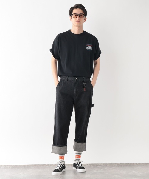 UNIVERSAL OVERALL(ユニバーサルオーバーオール)の「UNIVERSAL OVERALL/グラフィックTシャツ/一部店舗限定/635131(Tシャツ/カットソー・メンズ・ホワイト/ブラック・LARGE/X-LARGE/MEDIUM)」の7枚目の写真