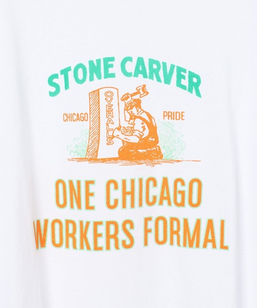 UNIVERSAL OVERALL(ユニバーサルオーバーオール)の「UNIVERSAL OVERALL/グラフィックTシャツ/一部店舗限定/635131(Tシャツ/カットソー・メンズ・ホワイト/ブラック・LARGE/X-LARGE/MEDIUM)」の15枚目の写真