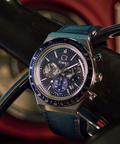 TIMEX（タイメックス）の「TIMEX/タイメックス Q Chrono 腕時計 TX-TW2Y36100 メンズ（アナログ腕時計・メンズ・ブルー・FREE）」の2枚目の写真