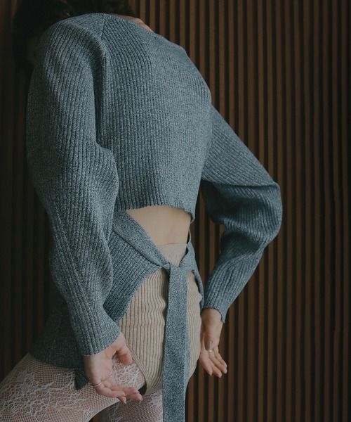 BACK OPEN RIB KNIT（ニット/セーター）｜MANOF（マノフ）の