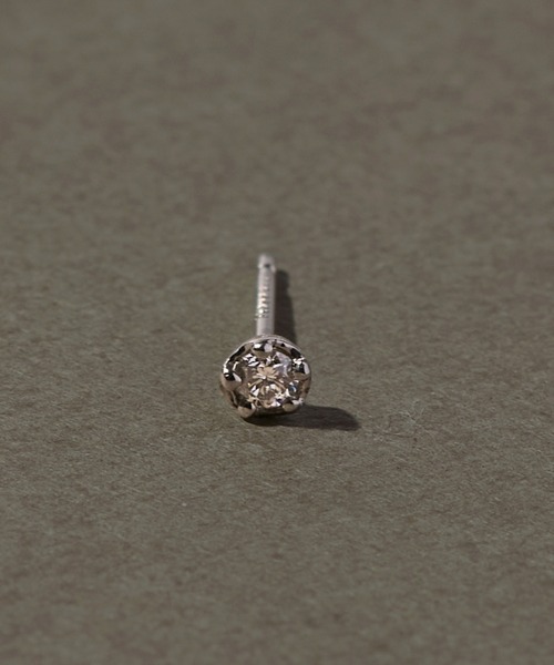 JUPITER(ジュピター)の「【Pt900】一粒ダイヤモンドピアス/片耳/金属アレルギー対応<動画あり>(ピアス(片耳用)・レディース・プラチナム・FREE)」の1枚目の写真