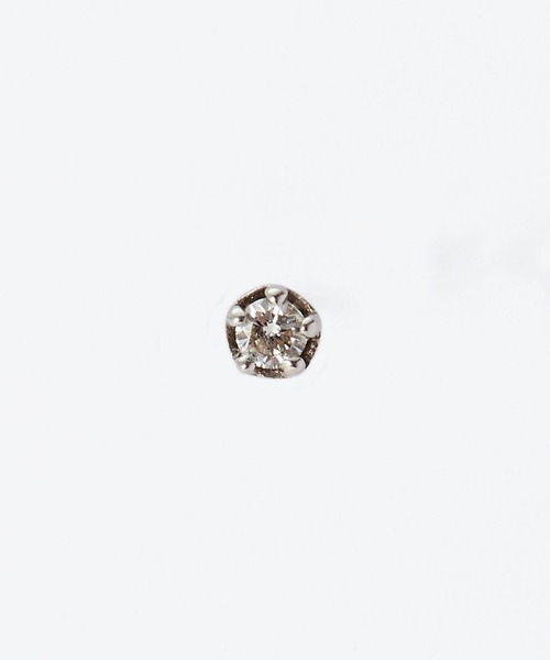 JUPITER(ジュピター)の「【Pt900】一粒ダイヤモンドピアス/片耳/金属アレルギー対応<動画あり>(ピアス(片耳用)・レディース・プラチナム・FREE)」の8枚目の写真