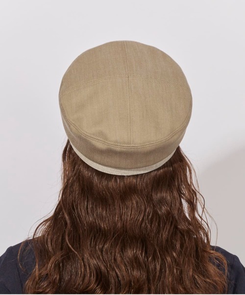 Chapeau d' O（シャポードオー）の「Chapeau d' O  Denim Pearl Marine Cas / シャポードオー（キャスケット・レディース・グリーン/ブラウン/ネイビー・M/57.5cm）」の11枚目の写真