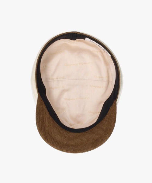 Chapeau d' O（シャポードオー）の「Chapeau d' O  Denim Pearl Marine Cas / シャポードオー（キャスケット・レディース・グリーン/ブラウン/ネイビー・M/57.5cm）」の6枚目の写真