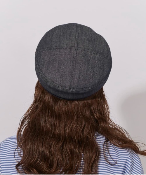 Chapeau d' O（シャポードオー）の「Chapeau d' O  Denim Pearl Marine Cas / シャポードオー（キャスケット・レディース・グリーン/ブラウン/ネイビー・M/57.5cm）」の18枚目の写真